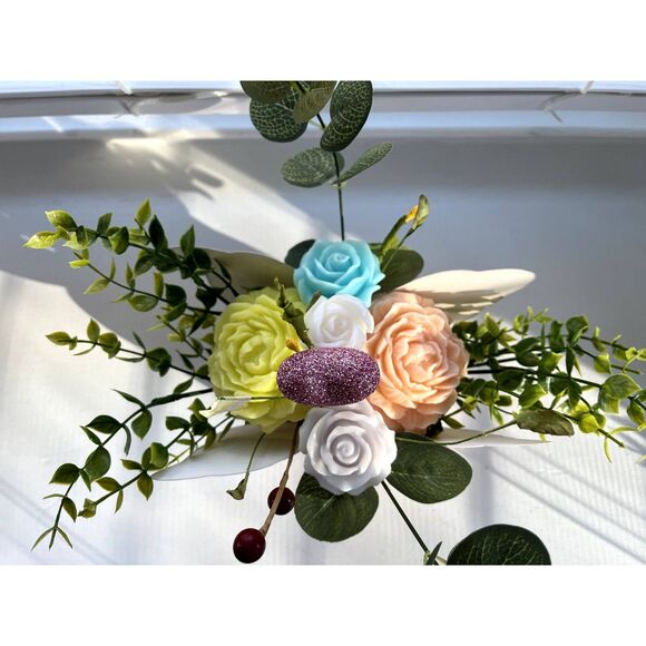 Handmade Goat's Milk Soap Flower Bouquet/Birthday/Mother’s Day/Easter/Spring - Picture 2 of 5